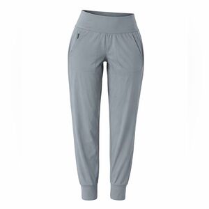 Athleta Jogger Pants Womens Medium Gray Zip Pocket Athletic Lounge